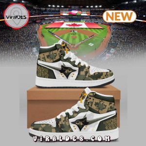 Toronto Blue Jays 2024 Armed Forces Day AJ1 Shoes