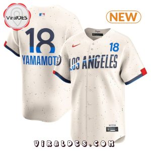 Yoshinobu Yamamoto Cream 2024 City Connect Limited Player Baseball Jersey