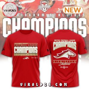 UFL Birmingham Stallions 2024 Champions Red Shirt