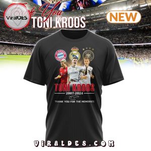 Thank You Toni Kroos Special Edition Black Shirt