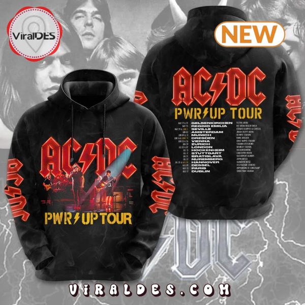 AC DC Power Up Tour New Black Hoodie