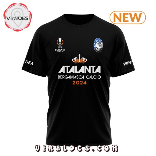 ATALANTA UFFA Europa 2024 League Champions Black Shirt