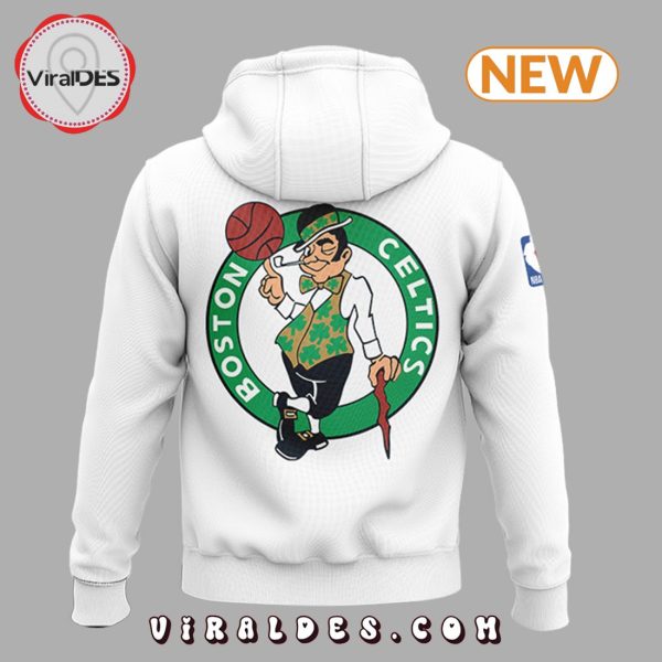 Boston Celtics Basketball Team White Edition Hoodie, Jogger, Cap