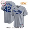 Brooklyn Dodgers Jackie Robinson Light Blue Alternate Cooperstown Replica Jersey