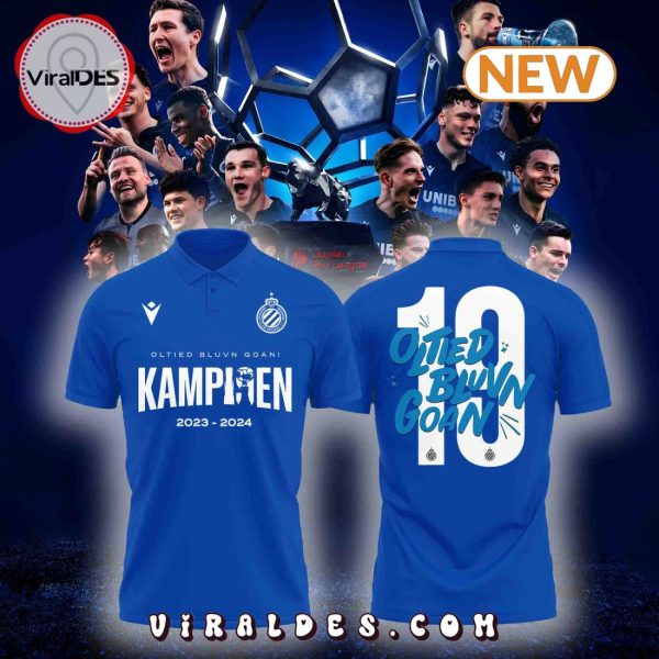 Club Brugge FC Oltied Bluvn Goan Champions Blue Polo