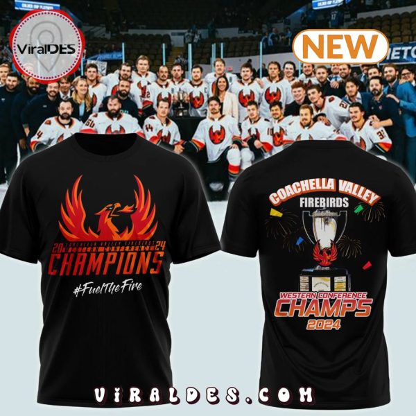 Coachella Valley Firebirds Premium Western Conference Champions Black Shirt