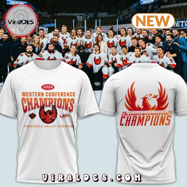 Coachella Valley Firebirds Special Western Conference Champions White Shirt