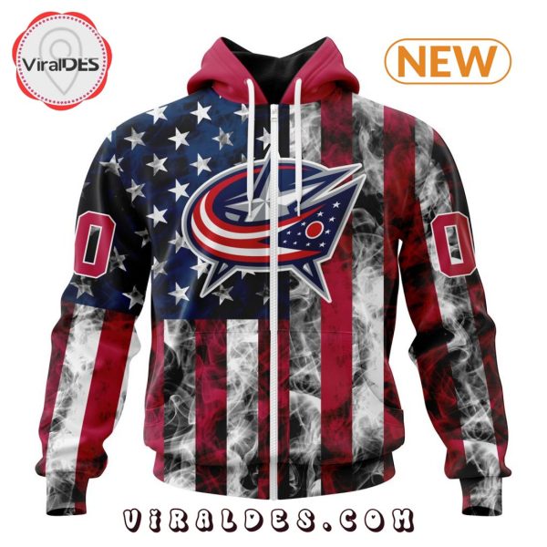 Columbus Blue Jackets For Independence Day The Fourth Of July Hoodie