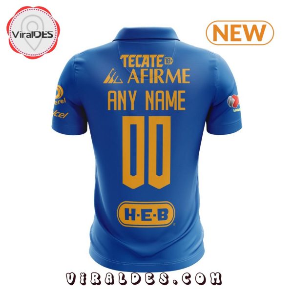 Custom LIGA MX Tigres UANL 2025 Away Polo