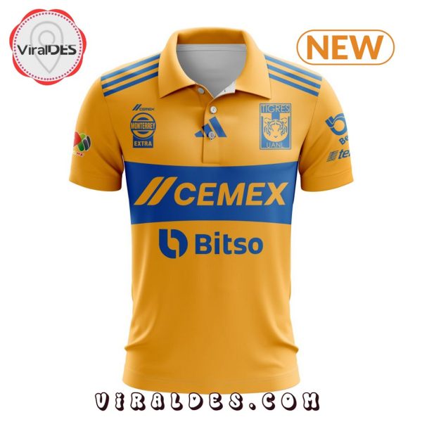 Custom LIGA MX Tigres UANL 2025 Home Polo