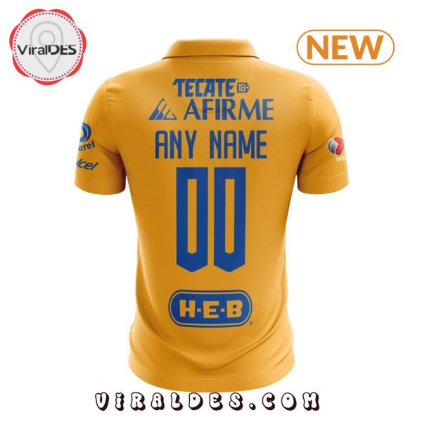 Custom LIGA MX Tigres UANL 2025 Home Polo