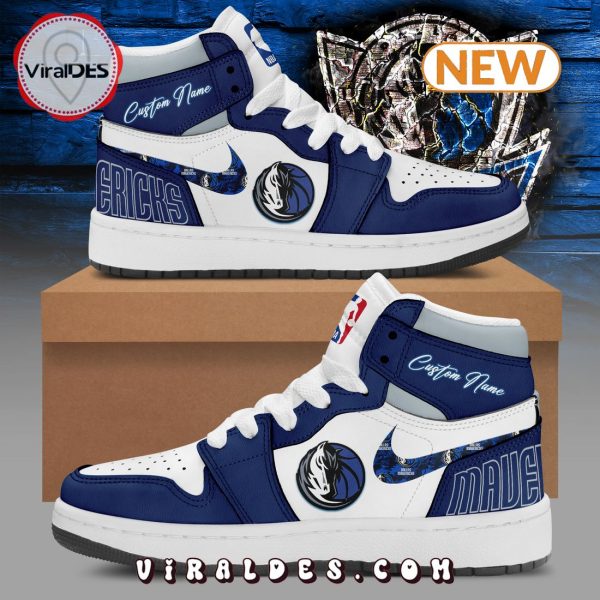 Dallas Mavericks Custom Name Air Jordan 1 High Top