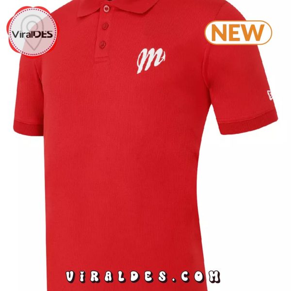 Diablos Rojos Del México New Era Lmb Hombre Rojo Polo Shirt