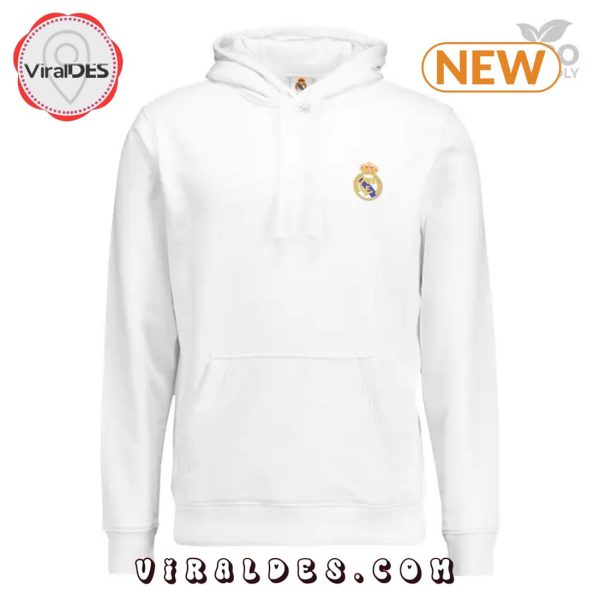 ECO Essentials Real Madrid Color Crest White Hoodie