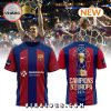 FC Barcelona Handbol EHF 2024 Champions League Gold Shirt