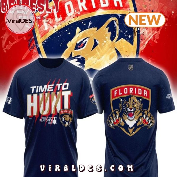 Florida Panthers Time To Hunt 2024 Stanley Cup Playoffs Shirt