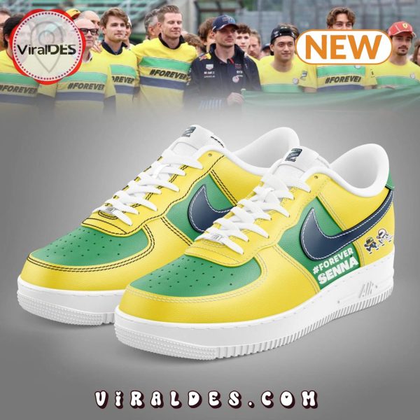 Forever Senna Yellow Air Force 1 Shoes