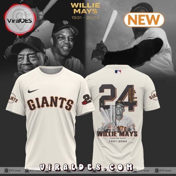 Forever Willie Mays San Francisco Giants Shirt – White