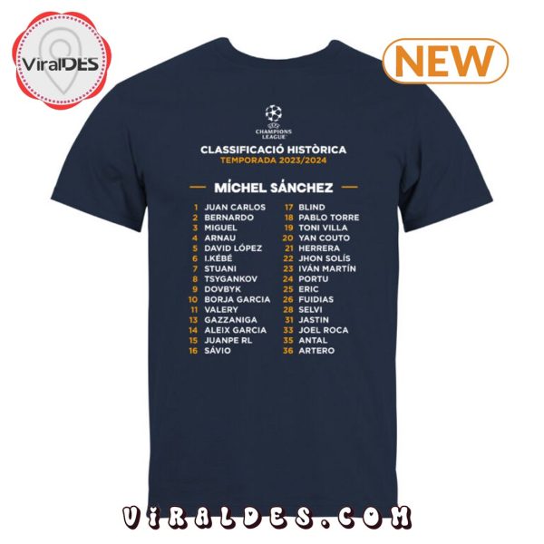 Girona FC Territori de Champions 2024 Name of Player Navy Shirt