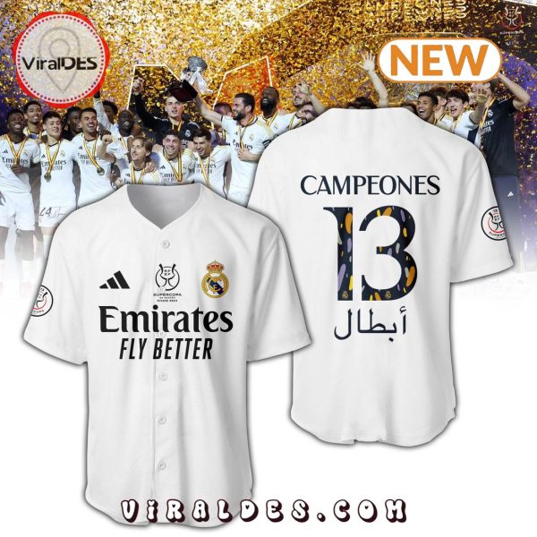 Home Campeones Supercopa Authentic 23 24 Baseball Jersey