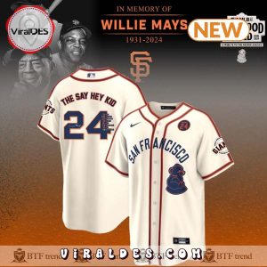 Juneteenth Willie Mays San Francisco Giants 2024 Rickwood Field Jersey