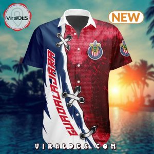 Custom LIGA MX Chivas Guadalajara Special Design Button Shirt