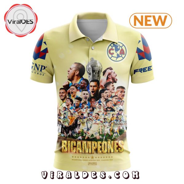 LIGA MX Club America Special Bicampeones Design Cream Polo