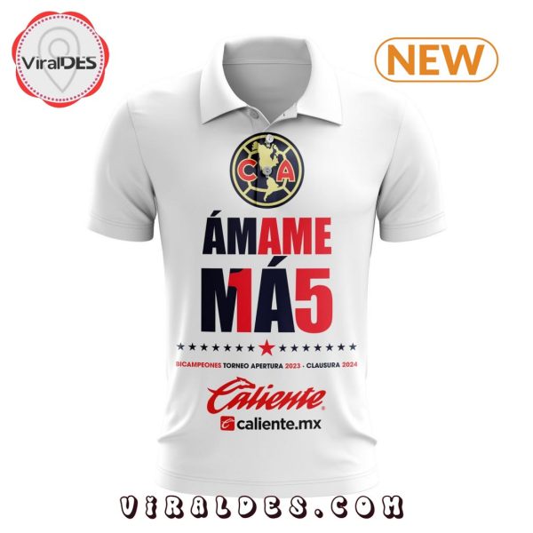 LIGA MX Club America Special Bicampeones Design White Polo