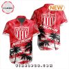 LIGA MX Club Puebla Premium Hawaiian Design Button Shirt
