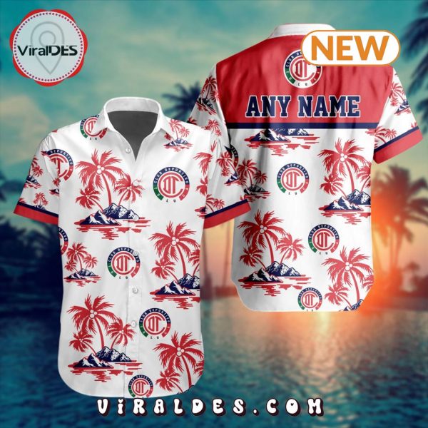 LIGA MX Deportivo Toluca Special Hawaiian Design Button Shirt