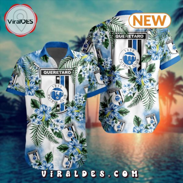 LIGA MX Queretaro F.C Special Custom Hawaiian Design Button Shirt