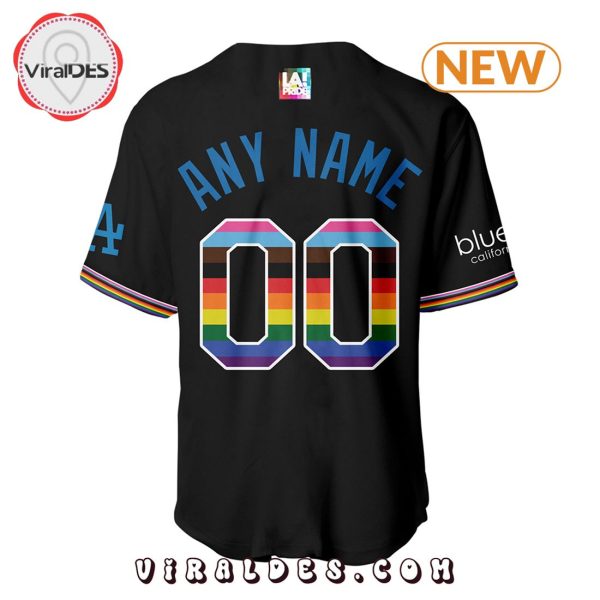 Los Angeles Dodgers Pride Limited Custom Black Baseball Jersey