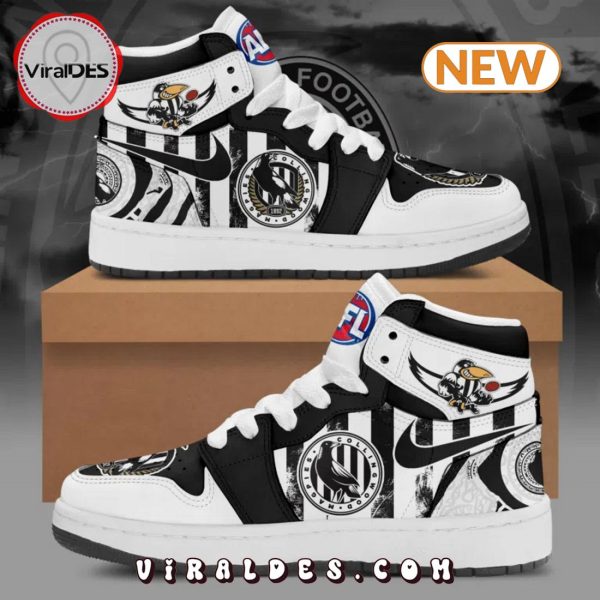 Luxury Collingwood FC Air Jordan 1 High Top Shoes