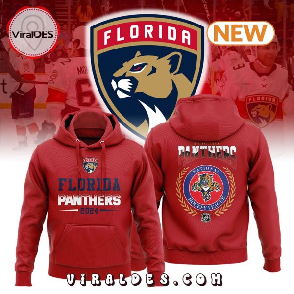 NHL Florida Panthers 2024 Championship Red Hoodie