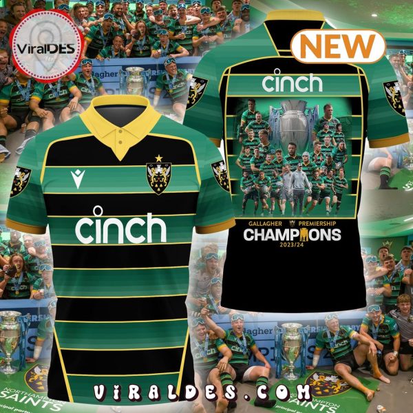 Northampton Saints Gallagher Special Premiership Champions Polo