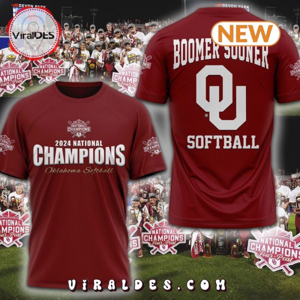 Oklahoma Sooners 2024 Softball Women’s World Series Champions Red Hoodie
