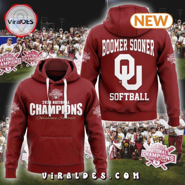 Oklahoma Sooners 2024 Softball Women’s World Series Champions Red Hoodie