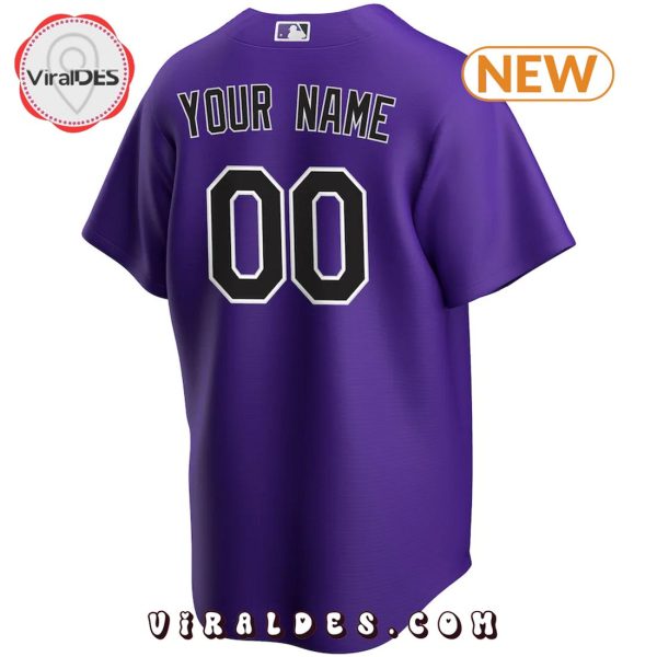 Personalized Colorado Rockies Baseball Team Purple Baseball Jersey