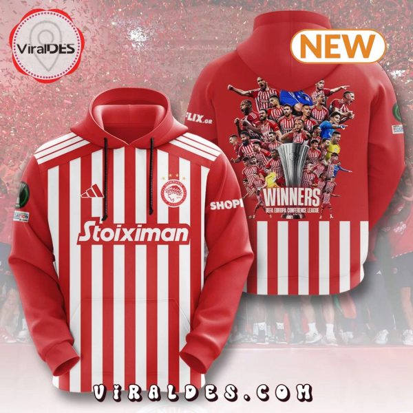 Premium Olympiakos Winners UEFA Europa Conference League Shirt