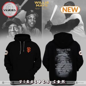 Celebrating a Legend: The Premium Willie Mays San Francisco Giants Black Hoodie