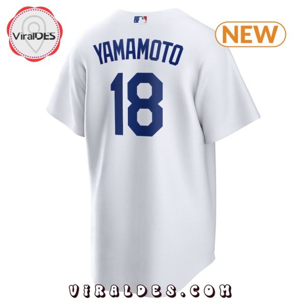 Premium Yoshinobu Yamamoto White Home Replica Player Jersey