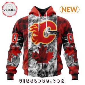 Calgary Flames Premium Design For Canada Day Hoodie