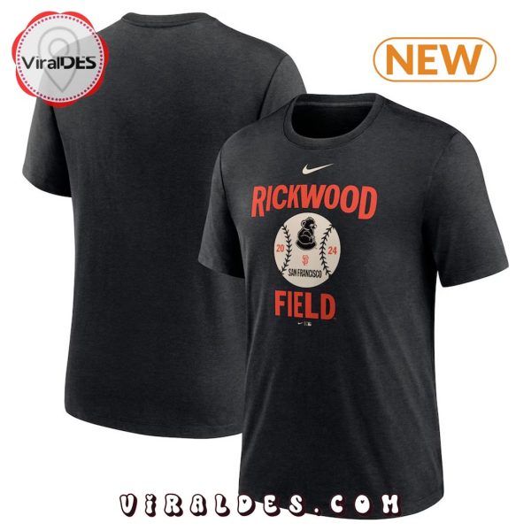 San Francisco Giants Heather Black 2024 Rickwood Classic Tri-Blend Shirt