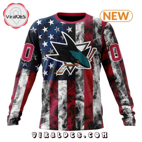 San Jose Sharks For Independence Day The Fourth Of July Hoodie