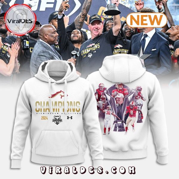 Special 2024 Birmingham Stallions Champions White Hoodie