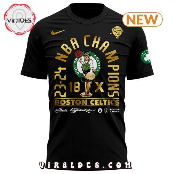 Special Boston Celtics 18-Time Black Finals Champions Shirt