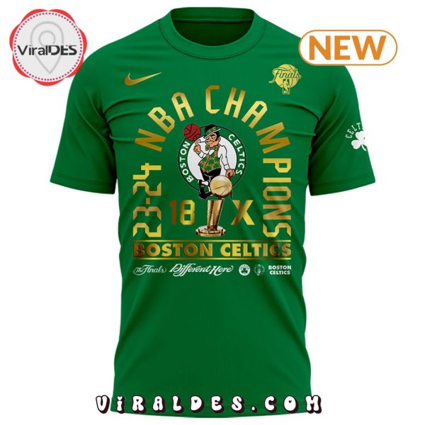 Special Boston Celtics 18-Time Green Finals Champions Shirt