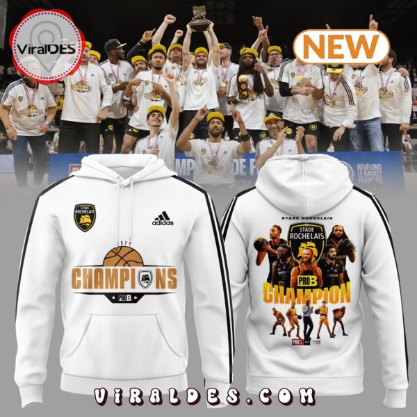 Stade Rochelais Basket DE PRO B CHAMPIONS White Hoodie