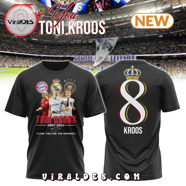 Thank You Toni Kroos Special Edition Black Shirt