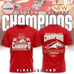 Birmingham Stallions UFL 2024 Champions Red Shirt